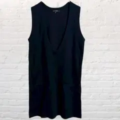 ロートレアモン ノースリーブ ニット カットソー 丈長 プルオーバー ジレ