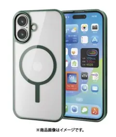 新品　エレコム　iPhone16用Magsafe対応ハイブリッドケース　衝撃吸収