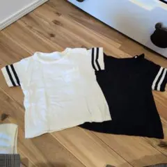 ストライプ袖Tシャツ2枚セット