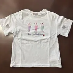 メゾピアノジュニア Tシャツ クリームソーダ アイス 150