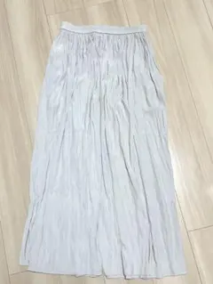【6/25削除予定】UNIQLO ワッシャーサテンスカートパンツ L グレージュ
