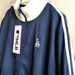 M【値下】MLB ロサンゼルスドジャース LA刺繍 トラックジャケット 青