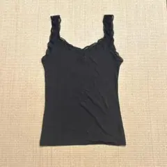 チュチュアンナ リブレースタンクトップ Sサイズ ブラックのサムネイル