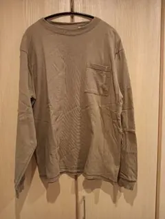 Goodwear グッドウェアー　長袖 ポケット付き カットソー カーキ Lのサムネイル