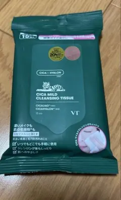 VT CICA マイルドクレンジングティッシュ　クレンジングシート　携帯用のサムネイル
