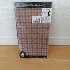 Chaton Moe プリントタイツ 30デニール 千鳥格子柄 M-L ベージュ