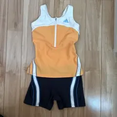 adidas スポーツ用水着 オレンジ/ホワイト Mサイズのサムネイル