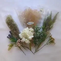 ドライフラワーセット 花材まとめ売り ナチュラル ハンドメイド 資材プリザーブド