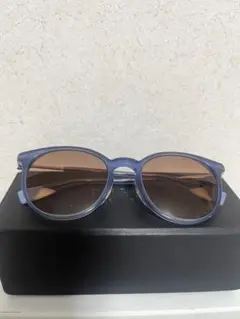 FURLA ブルー ラウンドサングラス