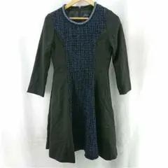 RUIRUE BOUTIQUE ツイード切替ワンピース ブラック系 Mレディースのサムネイル