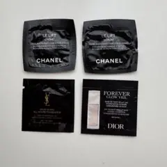 CHANEL YSL Dior サンプルセット 化粧下地 ファンデーション