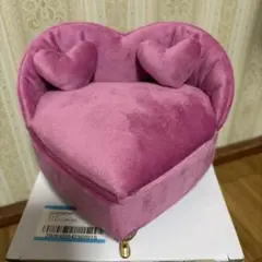 フライングタイガー ハート型 アクセサリーケース ピンクジュエリーケース 鏡付きのサムネイル