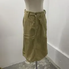 Wrangler カーキ コーデュロイ ひざ丈スカート