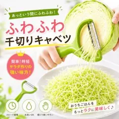 キャベツピーラー　グリーン キッチン用品　便利用品　時短　時短道具　ピーラーのサムネイル