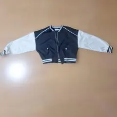 WEGO スタジャン ブラック×ホワイト フリーサイズ