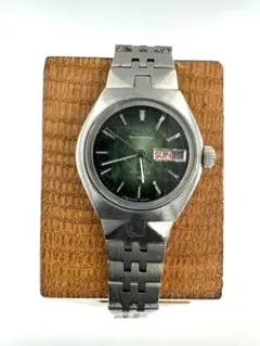 SEIKO 自動巻き時計 グリーン文字盤 5ACTUS【ジャンク品】 - メルカリ