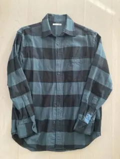 ネルシャツ ブルー