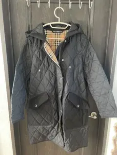 バーバリー黒のキルティングジャケット XS