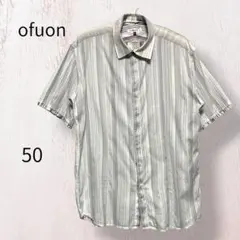 ofuon オフオン 半袖シャツ ストライプ サイズ50 LL XL メンズのサムネイル