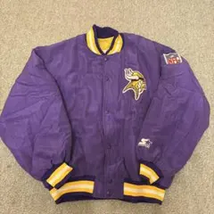 希少 STARTER NFL ミネソタバイキングス ナイロン スタジャン M - メルカリ