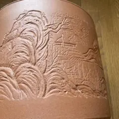 朱曙塗火鉢一対 27cm - メルカリ