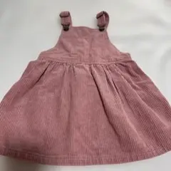ZARA baby ピンク コーデュロイ サロペットワンピース