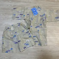 新品未使用 夏祭り 甚平 7~8歳 綿100% トンボ