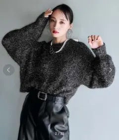 美品】HARE グラデーション モヘアライクニット ブルー - メルカリ