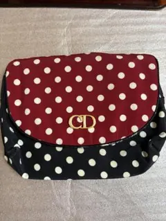 Christian Diorドット柄 メイクポーチ