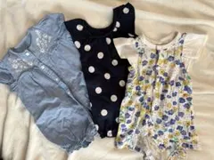 ベビー　ベビーロンパース　３枚セット