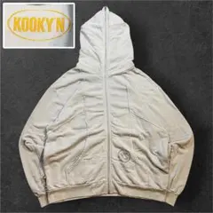 KOOKYN フルジップパーカー グレー ダメージ オーバーサイズ フーズフーのサムネイル