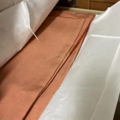 未使用 型染め紬九寸名古屋帯（唐花文）長384 正絹美品 - メルカリ