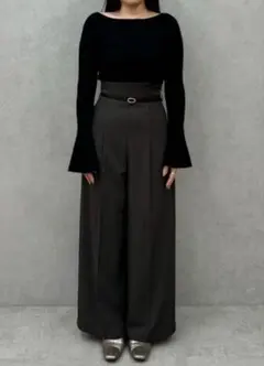 LAGUNAMOON ワイドパンツ グレー ラグナムーン