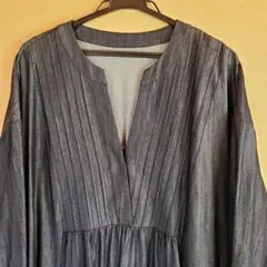 【新品タグ付き】DAMA collection デニム風ワンピース L グレー 楽天市場】デニムワンピース ワンピース レディース 送料無料 デニム