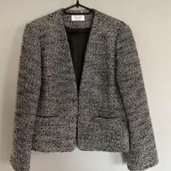 オペークドットクリップ　スーツ　サイズ42 大きいサイズ　LL