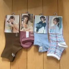 かすちゃん×しまむら　コラボ　靴下　4足セット　まとめ売り