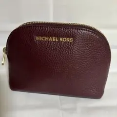 美品MICHAEL KORSワインカラーポーチ