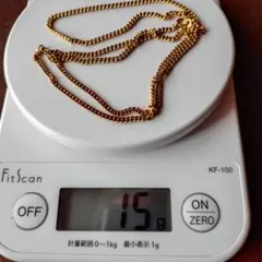 18k喜平ネックレス‥15㌘約59㎝