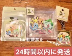 3点　アクリルブロック ポケモン　30周年　Timeless Adventure