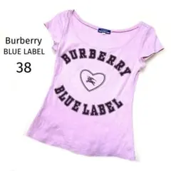 バーバリーブルーレーベBURBERRYBLUELABELロゴTシャツピンク38Mのサムネイル