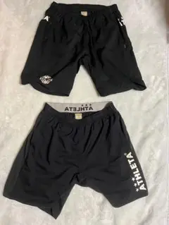 ATHLETA ブラック ハーフパンツ 2枚セット