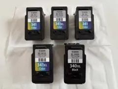 Canon　使用済みインクカートリッジ　5個　BC-340XL　BC-341XLのサムネイル