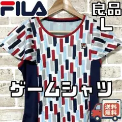 【早い者勝ち‼️】FILA フィラ レディース 半袖 ゲームシャツ L 総柄のサムネイル