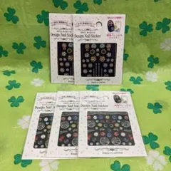 夏祭りデザイン　ネイルシール　5枚セット