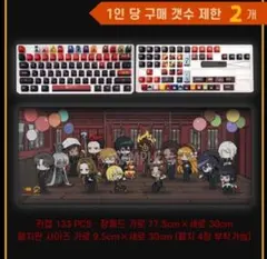リンバスカンパニー　3周年 133ピース キーキャップ＆面ファスナー リンバスカンパニー 3周年 133ピース キーキャップ＆面ファスナー