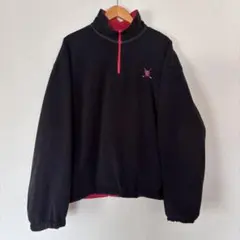 POLO GOLF ハーフジップフリースジャケット LL 黒　ポロラルフローレン