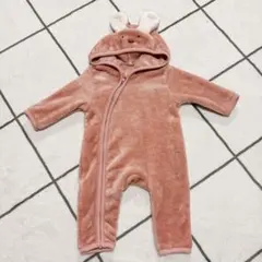 ベビー もこもこ カバーオール うさぎ