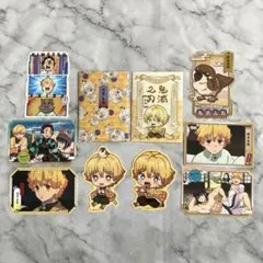 【匿名配送】 鬼滅の刃 ダイカットステッカー 我妻善逸 2個セット