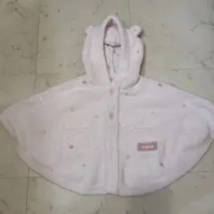 GELATO PIQUE 　フード付きポンチョ　80-90　ピンク