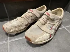 asics ランニングシューズ ホワイト/レッド